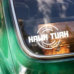 Hawk Tuah klistermærke #1 Hawk Tuah klistermærke #1