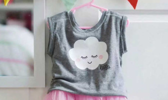 Lav din egen “Happy Cloud” t-shirt med lag-på-lag strygefolie