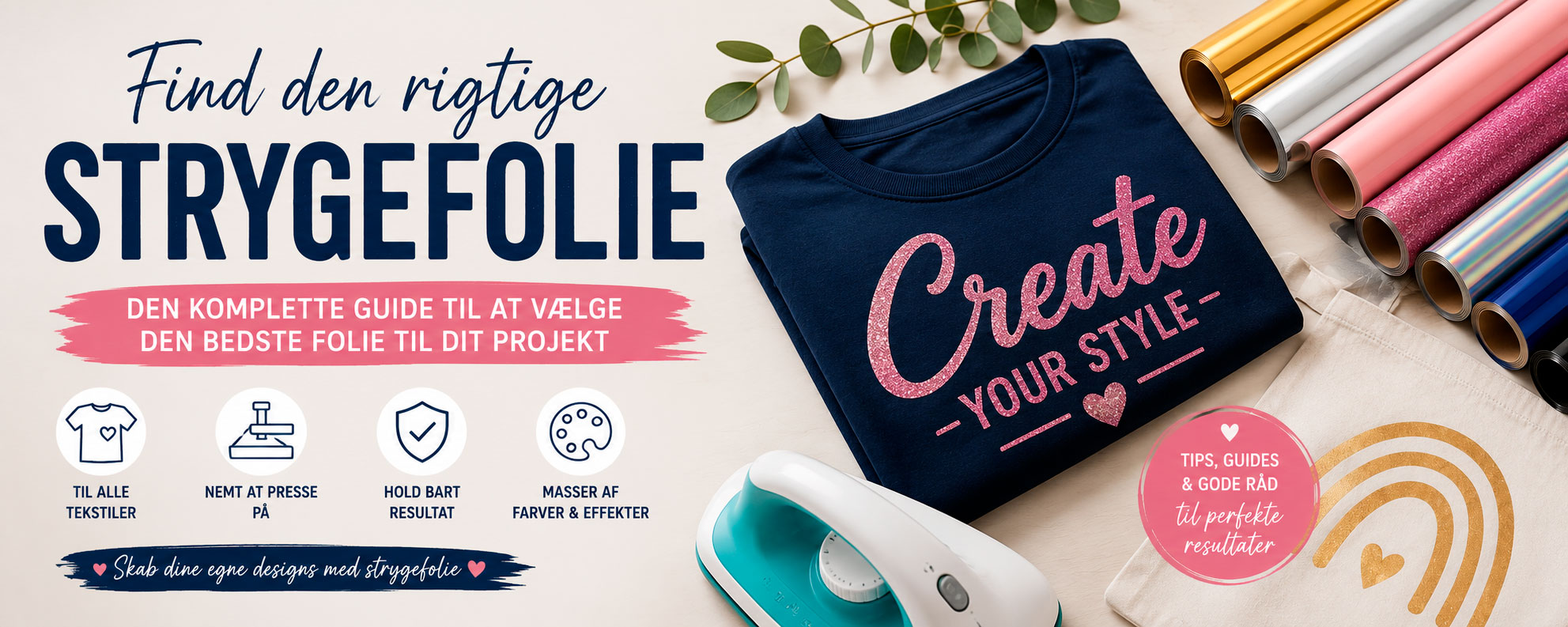 Find den rigtige strygefolie
