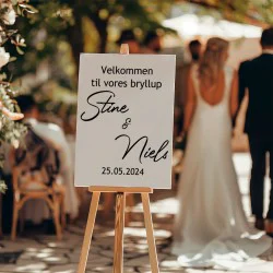 Bryllupsskilt klistermærke # 8