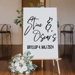 Bryllupsskilt klistermærke # 9 Bryllupsskilt klistermærke # 9