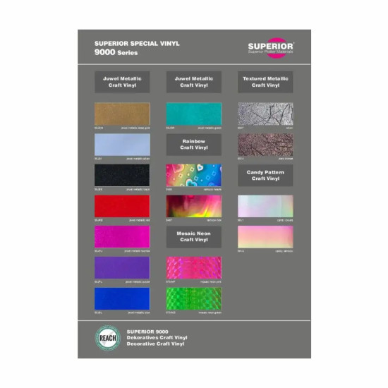 Colour Chart SUPERIOR 9000