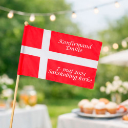 Personligt flag med tekst & symbol