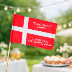 Personligt flag med tekst & symbol Personligt flag med tekst & symbol