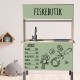 Komplet sæt (fiskebutik) stickers til IKEA DUKTIG legekøkken