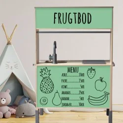 Komplet sæt (frugtbod) stickers til IKEA DUKTIG legekøkken Komplet sæt (frugtbod) stickers til IKEA DUKTIG legekøkken