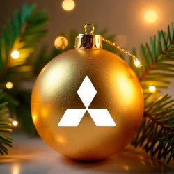 Mitsubishi juleklistermærker til julekugle