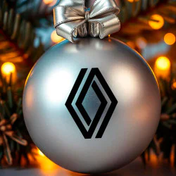 Renault juleklistermærker til julekugle