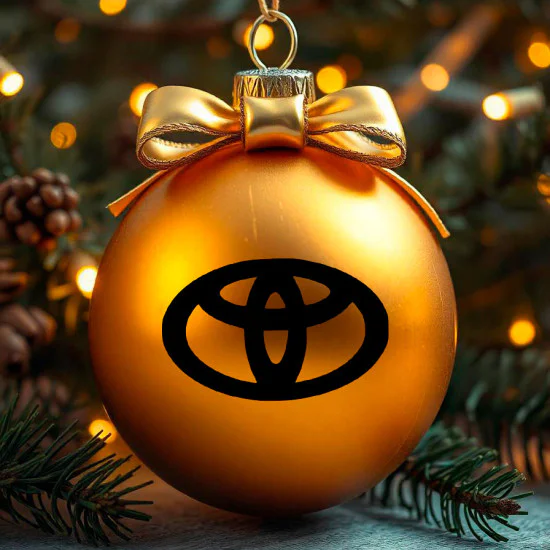 strygestof af høj kvalitet, Toyota juleklistermærker til julekugle Toyota juleklistermærker til julekugle