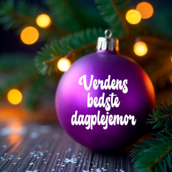 Verdens bedste... (indsæt selv) til julekugle Verdens bedste... (indsæt selv) til julekugle