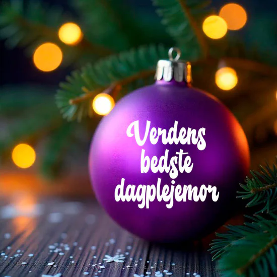 strygestof af høj kvalitet, Verdens bedste... (indsæt selv) til julekugle Verdens bedste... (indsæt selv) til julekugle