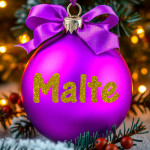 Glimmer navn til julekuglen