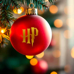 Harry potter logo klistermærke til julekugle