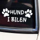 Hund i bilen klistermærke #2