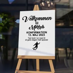 Konfirmations skilt med motiv #4- klistermærke