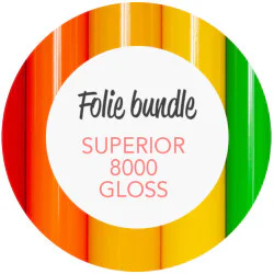 Vælg 10 farver - SUPERIOR 8000 Gloss skilte vinyl bredde 30,5cm