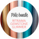 10 valgfrie ruller - Selvklæbende glimmer folie - bredde 30,5cm bundle