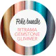 10 valgfrie ruller - Selvklæbende glimmer folie - bredde 30,5cm bundle
