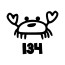 Crab (45 pieces per sheet)  + 5.00kr. 