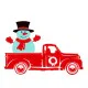Christmas Truck 10 Gratis SVG-filer