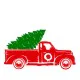 Christmas Truck 11  Gratis SVG-filer