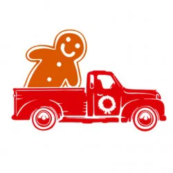 Christmas Truck 8 Gratis SVG-filer