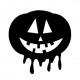 Halloween græskar - sort silhuet Gratis SVG-filer 