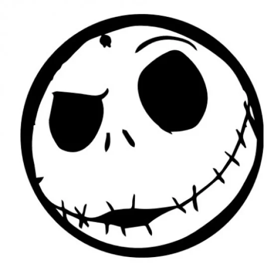 strygestof af høj kvalitet, scary face Illustration af et hvidt kranieansigt med store øjenhuler og syet mund