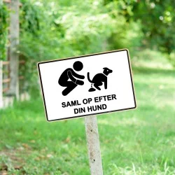 Saml op efter din hund - sticker Saml op efter din hund - sticker