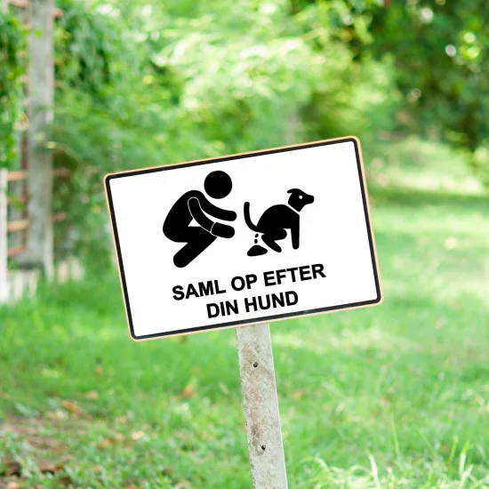 strygestof af høj kvalitet, Saml op efter din hund - sticker Saml op efter din hund - sticker