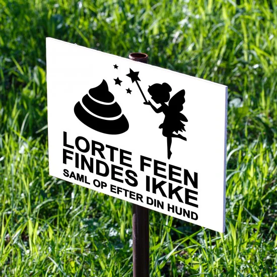 strygestof af høj kvalitet, Lorte feen findes ikke - sticker Lorte feen findes ikke - sticker