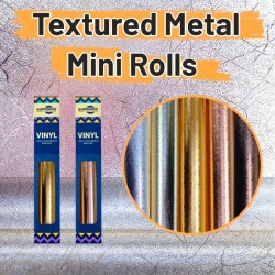 SUPERIOR 9500 tekstureret metallisk vinyl minirulle SUPERIOR 9500 tekstureret metallisk vinyl minirulle