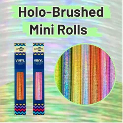 SUPERIOR® 9700 Holo-børstet selvklæbende vinyl minirulle SUPERIOR® 9700 Holo-børstet selvklæbende vinyl minirulle
