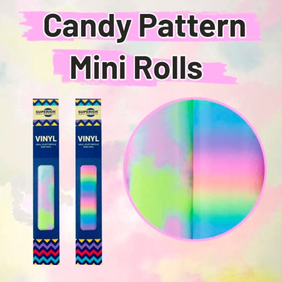 strygestof af høj kvalitet, SUPERIOR 9800 Candy Pattern bredde minirulle SUPERIOR 9800 Candy Pattern bredde minirulle