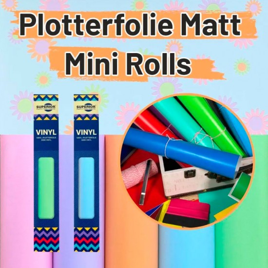 high-quality heat transfer vinyl, SUPERIOR 4100 Matt vinyl mini roll SUPERIOR 4100 Matt vinyl mini roll