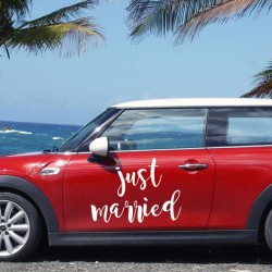 Just married sticker