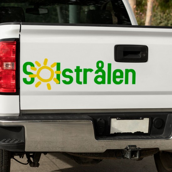 high quality heat transfer vinyl, Your 2-colour logo as a sticker Your 2-colour logo as a sticker