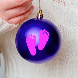 Footprint Sticker for Christmas Bauble Footprint Sticker for Christmas Bauble