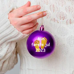 My First Christmas text sticker for Christmas bauble My First Christmas text sticker for Christmas bauble