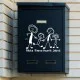 Postkasse stickers - børnetegning 