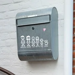 Letterbox stickers - family no. 6 Letterbox stickers - family no. 6