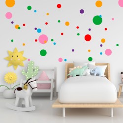 Prikker / polka dots klistermærker til dekoration 