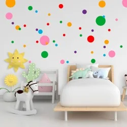 Prikker / polka dots klistermærker til dekoration Prikker / polka dots klistermærker til dekoration