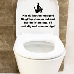 Toilet / wc tekst - sticker Toilet / wc tekst - sticker