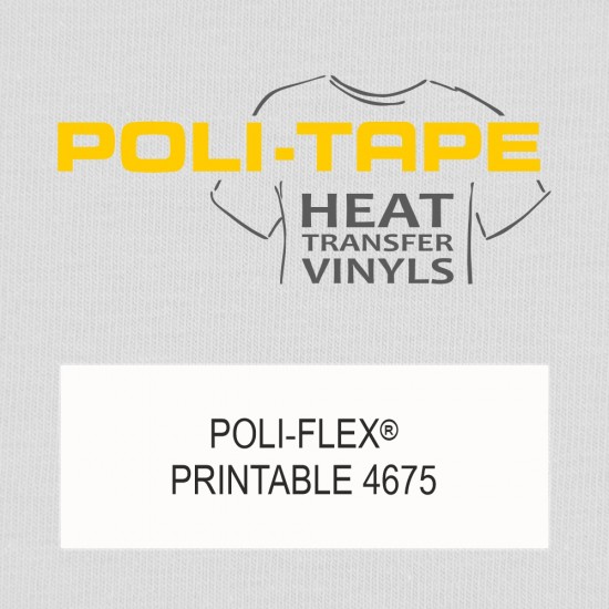 strygestof af høj kvalitet, POLI-FLEX® Printbar 4675 sublimerings folie POLI-FLEX® Printbar 4675 sublimerings folie